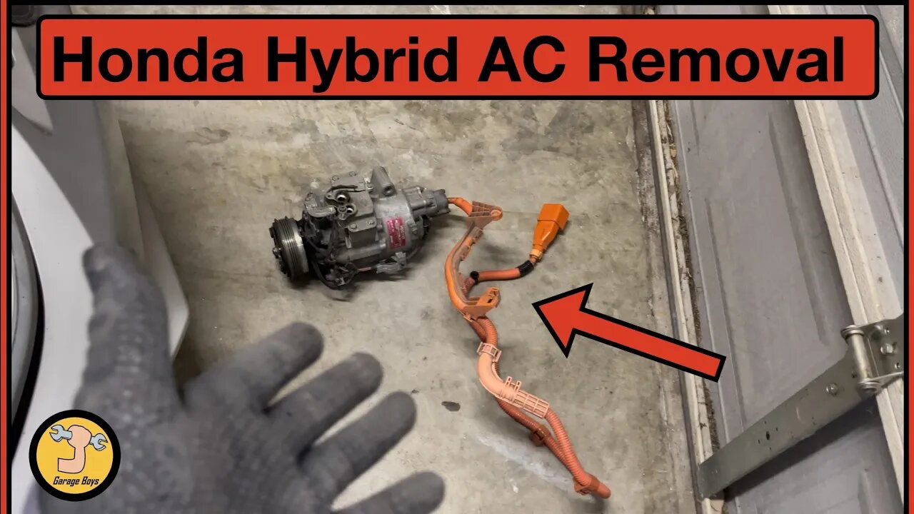how to remove ac compressor on 2013 Honda Civic hybrid #hybrid #honda #civic