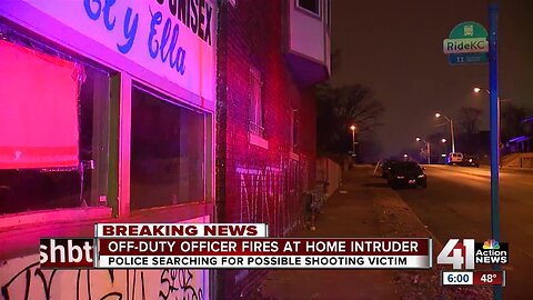 Off-duty officer fires at home intruder