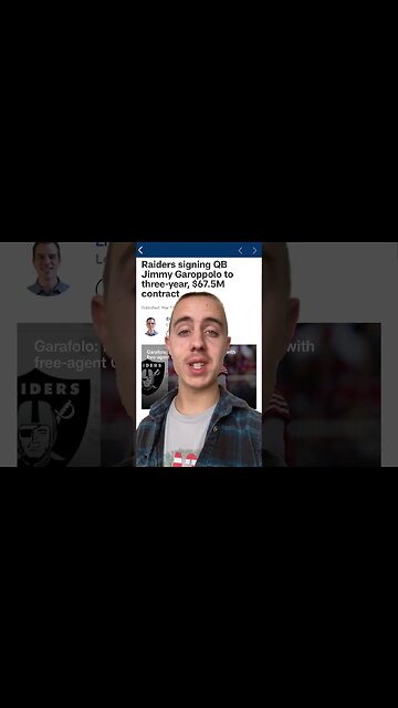 Raiders Sign QB Jimmy Garoppolo to Three-Year, $67.5 Million Contract #shorts #nfl #news #raiders