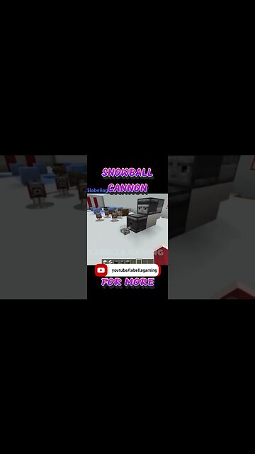 Snowball Cannon | Minecraft