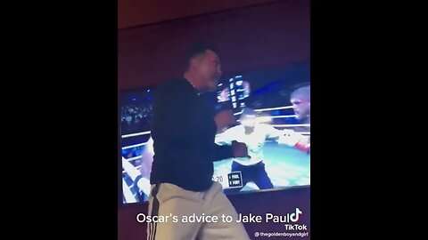 Oscar De La Hoya watching Paul Vs Fury