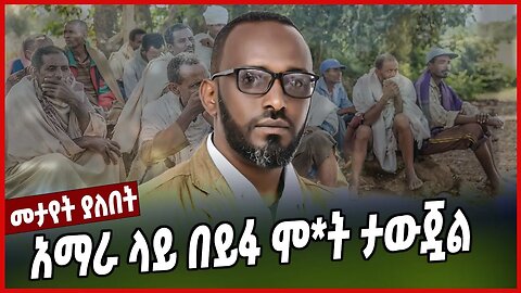 አማራ ላይ በይፋ ሞ*ት ታውጇል | Sintayehu Chekol | Addis Abeba | Amhara | Ethiopia