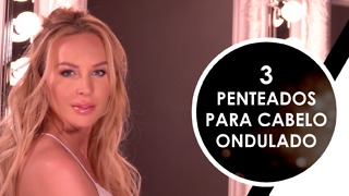 Experimenta com os seus cachos e obtém um estilo diferente.