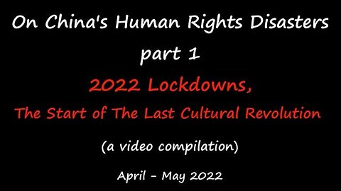 What World We are living in - China's HR Disasters(1): 2022 Lockdowns & The Last Cultural Revolution