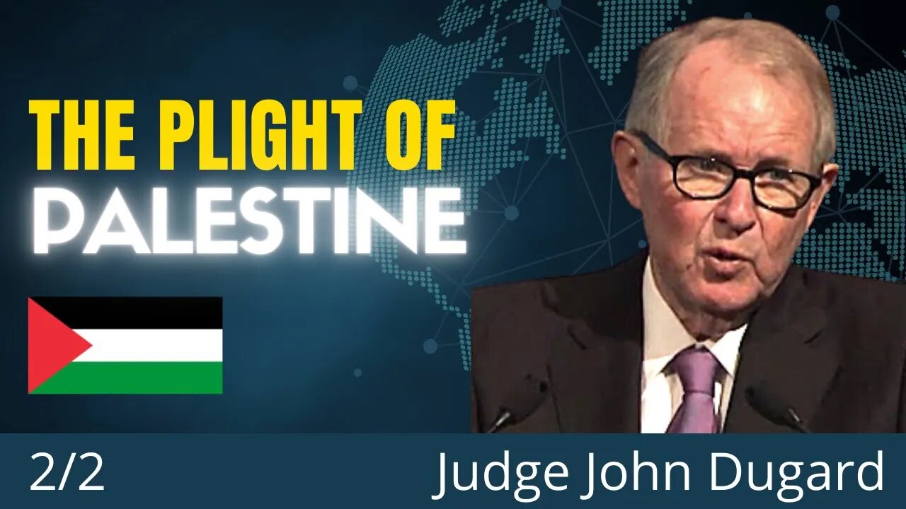 It's Worse Than Apartheid In South Africa for Palestine | U.N. Judge John Dugard