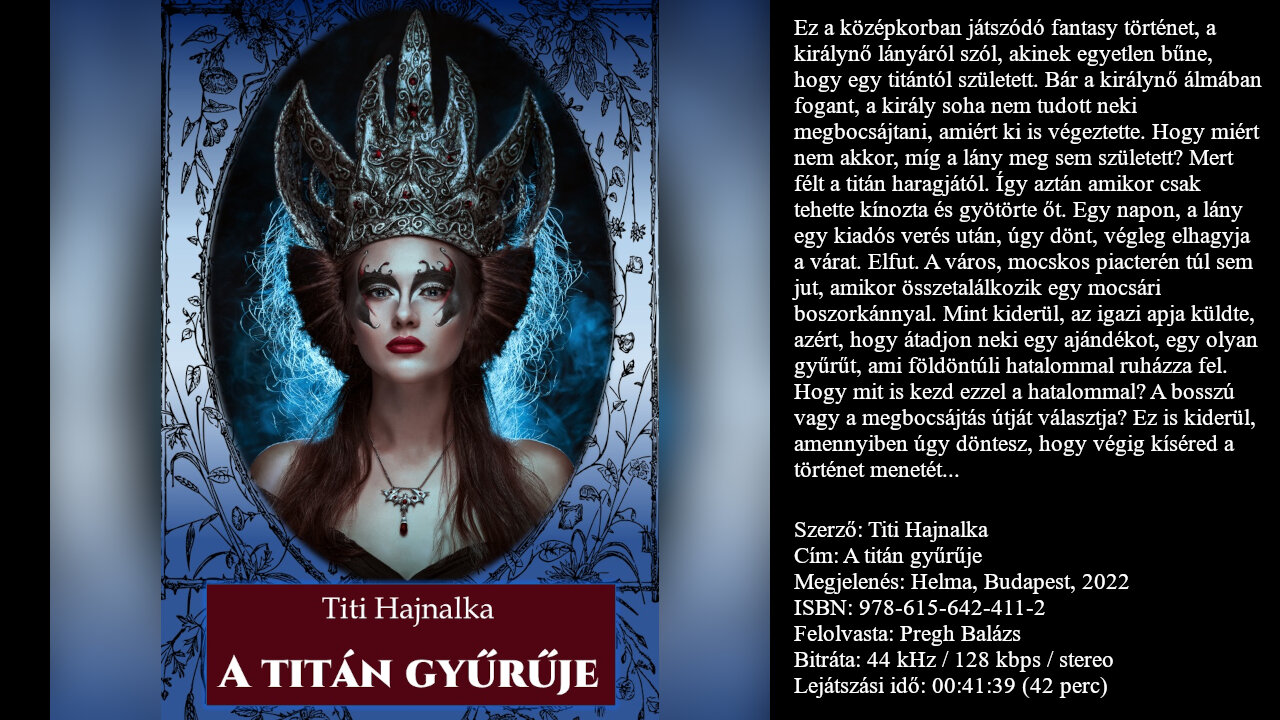 Titi Hajnalka: A titán gyűrűje. Helma, Budapest, 2022