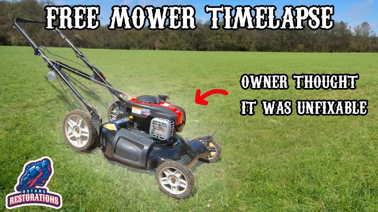 FREE Push Mower Full Repair/Rebuild/Restoration Timelapse