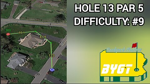 Hole 13 Par 5 | 2024 Backyard Masters | BYGT (Back-Yard Golf Tour)