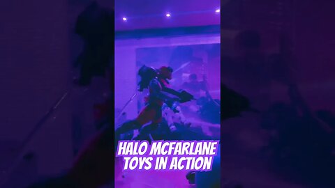 Spartans engaging Elites #shorts #halo #haloreach #mcfarlanetoys #actionfigures #toycollection