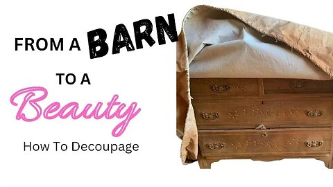 Antique Makeover / Decoupage Furniture