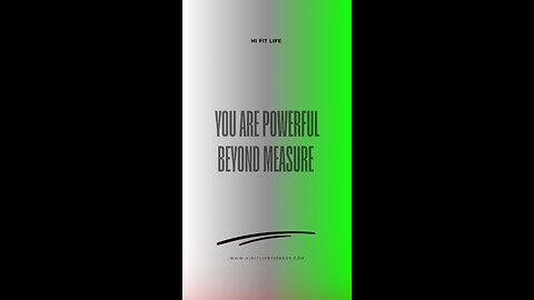 You Are Powerful Beyond Measure 📏