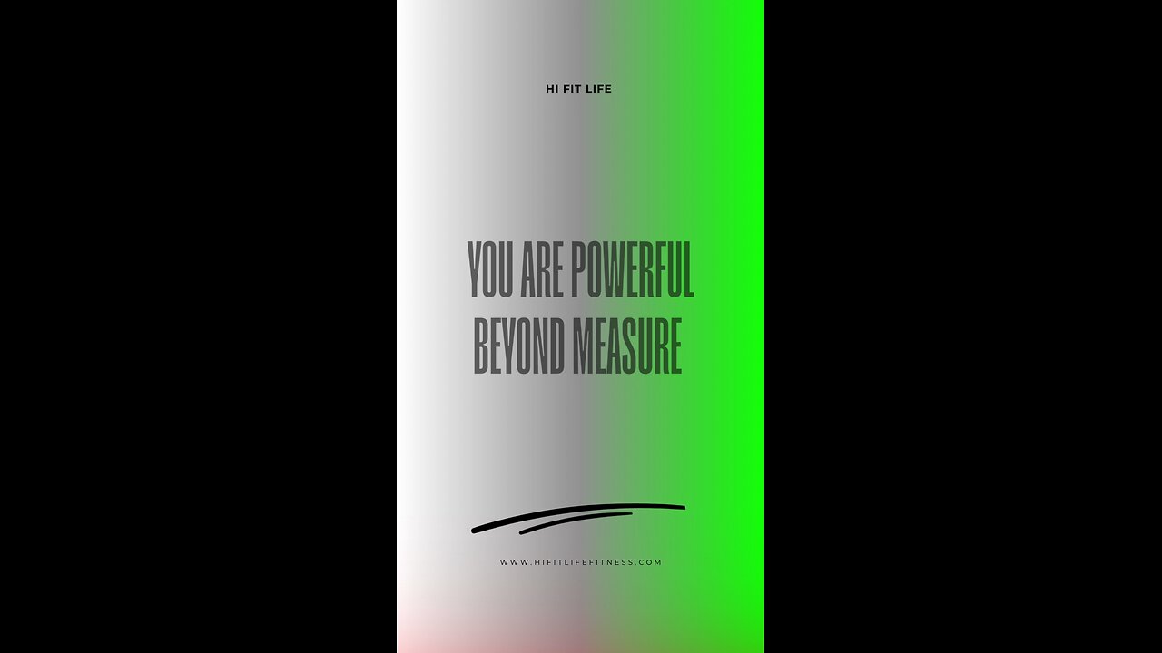 You Are Powerful Beyond Measure 📏