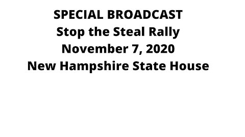 Stop the Steal Rally at the New Hampshire State House