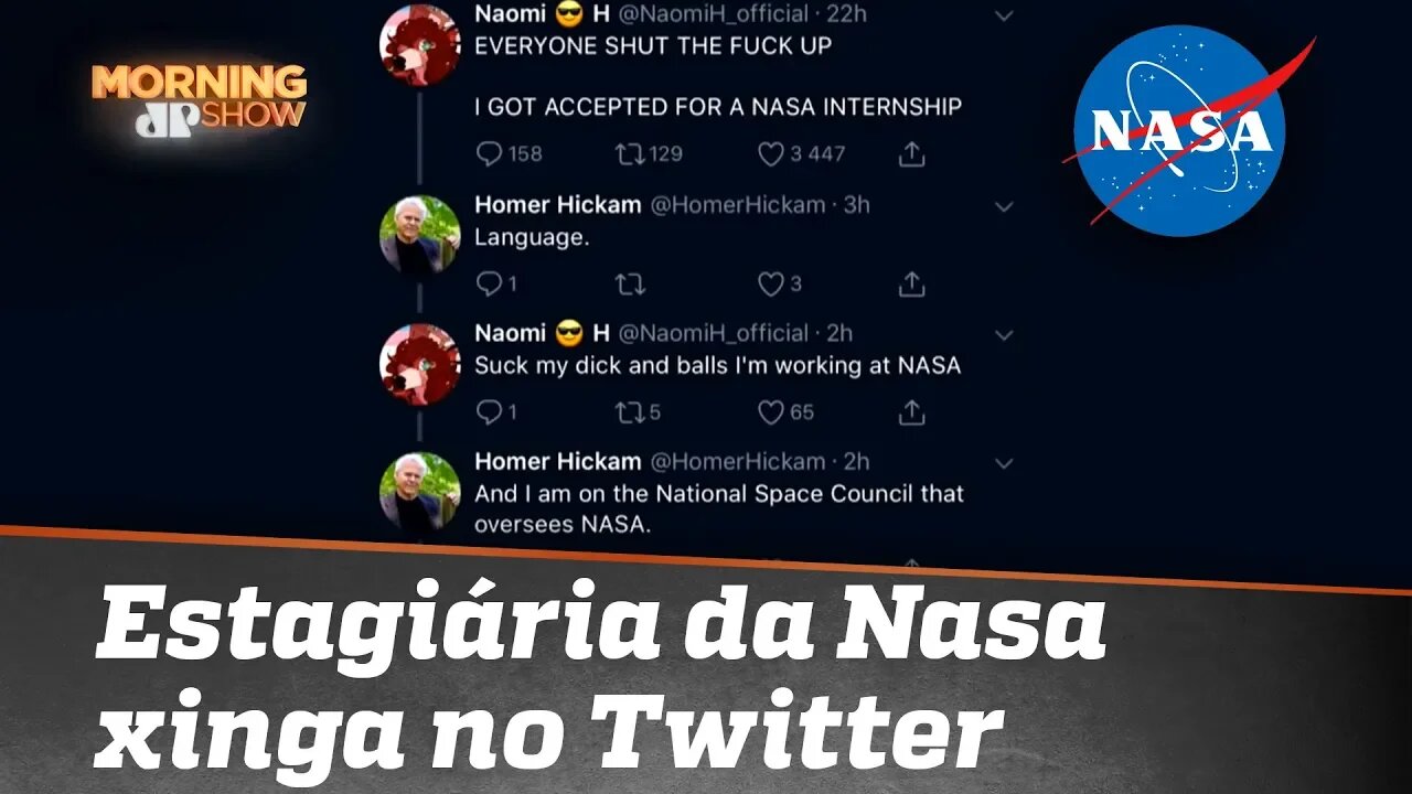 Estagiária da Nasa xinga no Twitter e vai para olho da rua