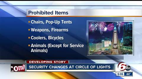 New security measures put in place at annual Circle of Lights celebration