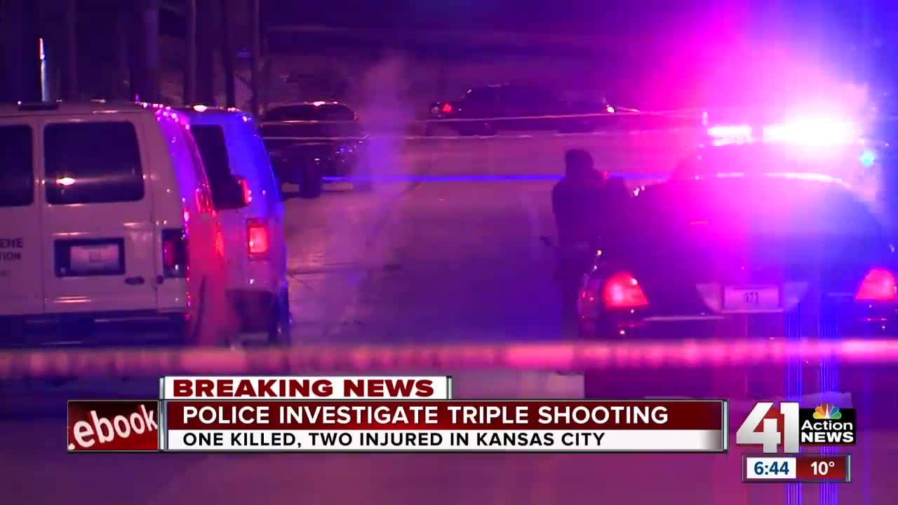 KCPD: Triple shooting leaves 1 dead, 2 injured late Monday night