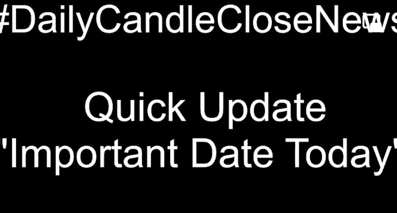 *Important Date Today* Quick Market Update.