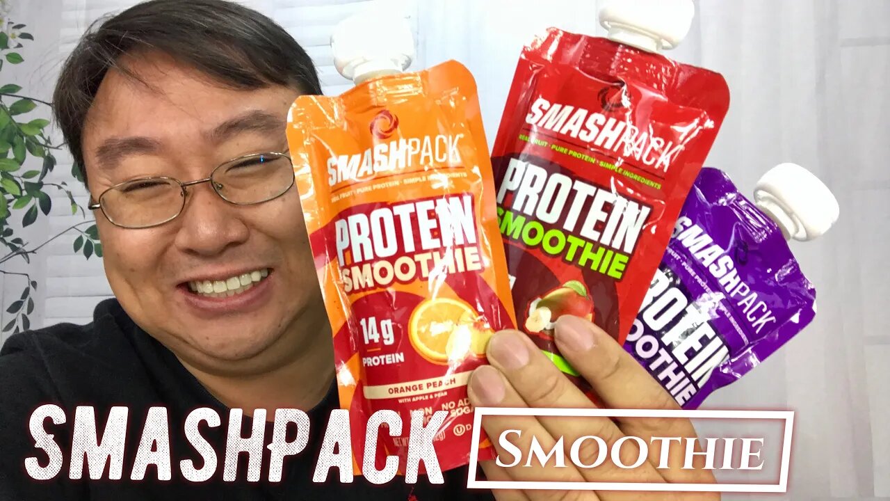 Orange Peach On-The-Go Protein Smoothie by SmashPack Review