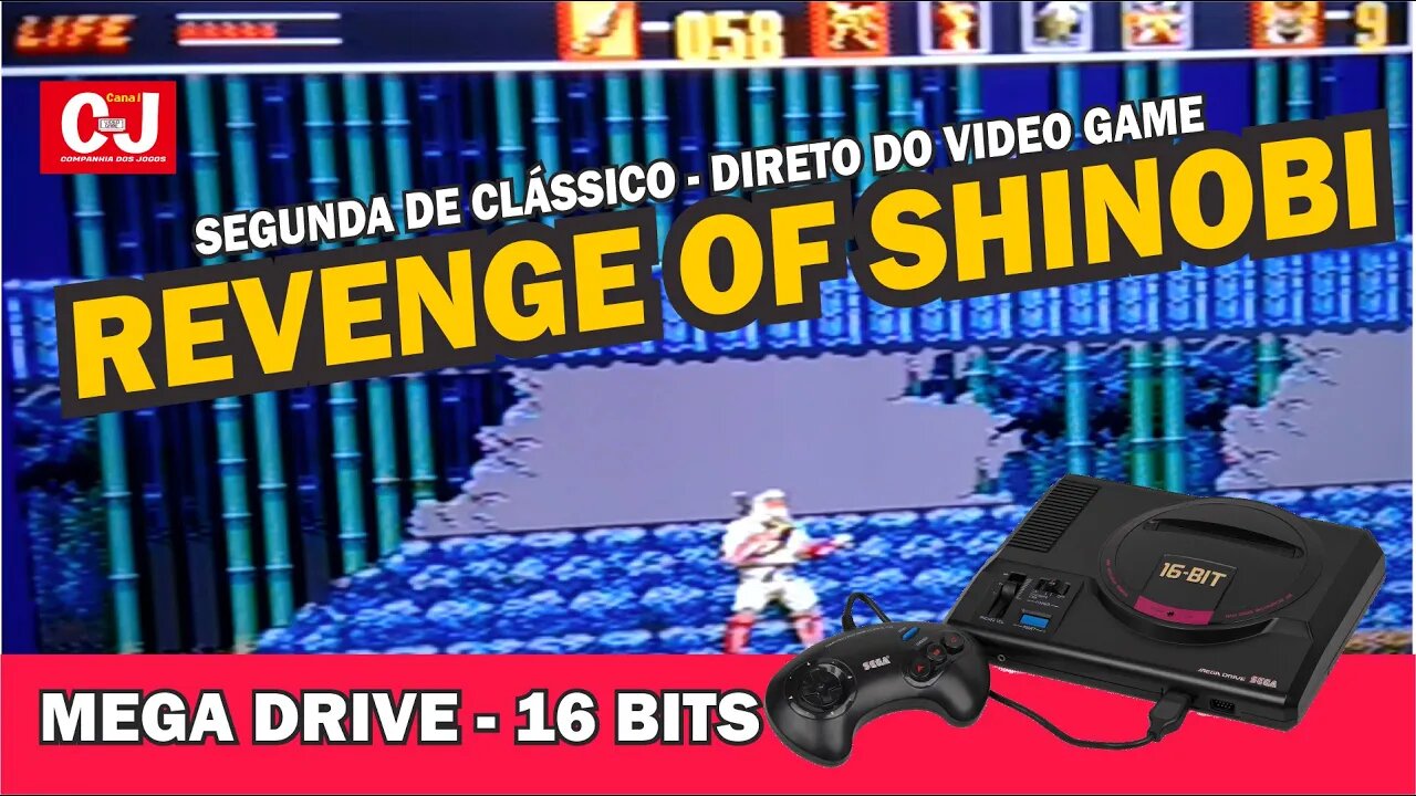 Segunda de Clássico: The Revenge of Shinobi (Mega Drive)