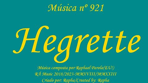 Música nº 921-Hegrette