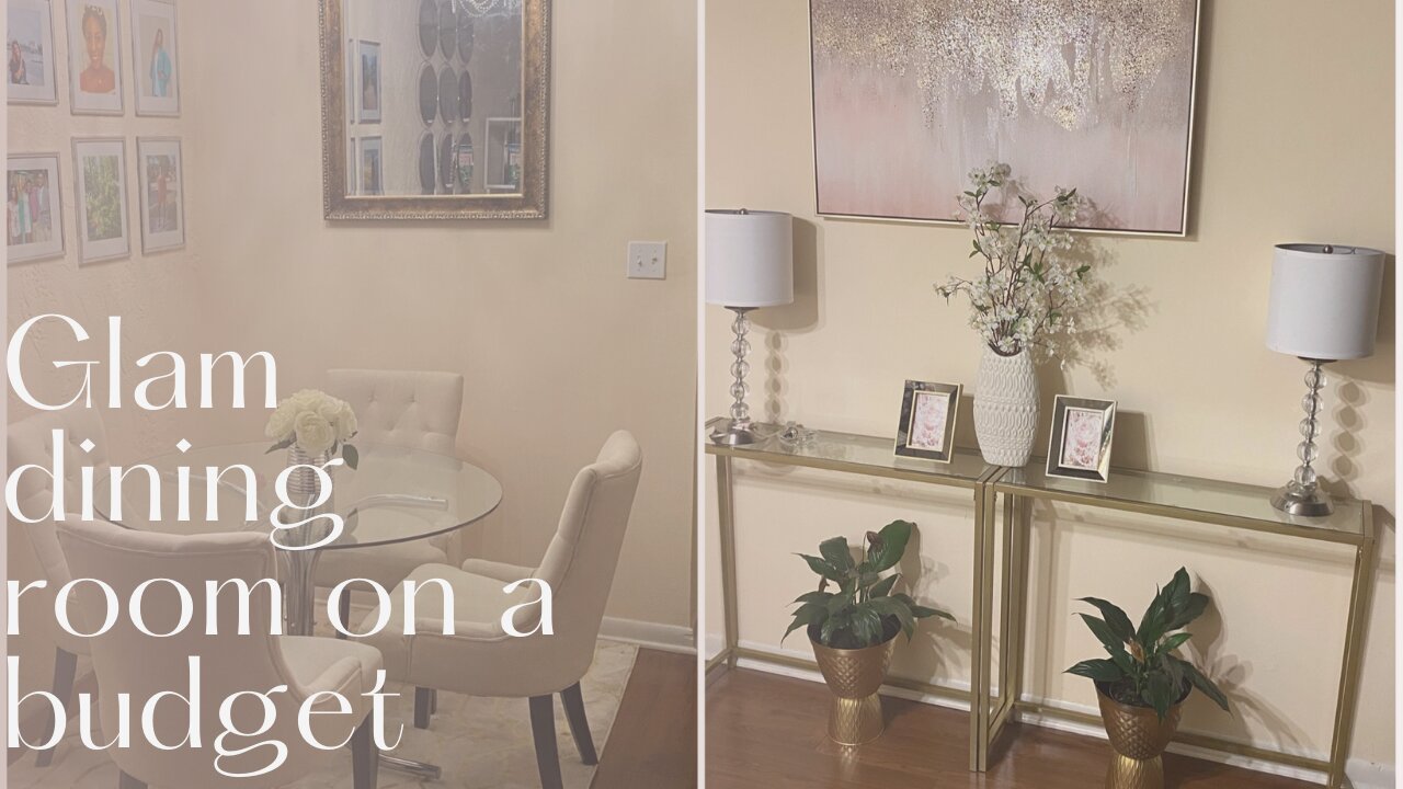 Glam dining room on a budget!