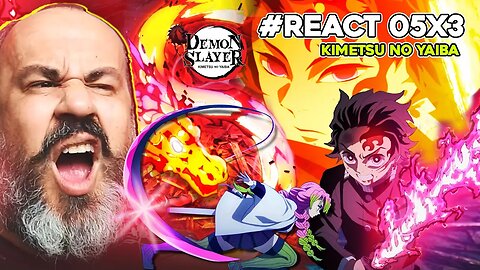 A lâmina vermelha de TANJIRO E NEZUKO | #reaction KIMETSU NO YAIBA episódio 5 DEMON SLAYER