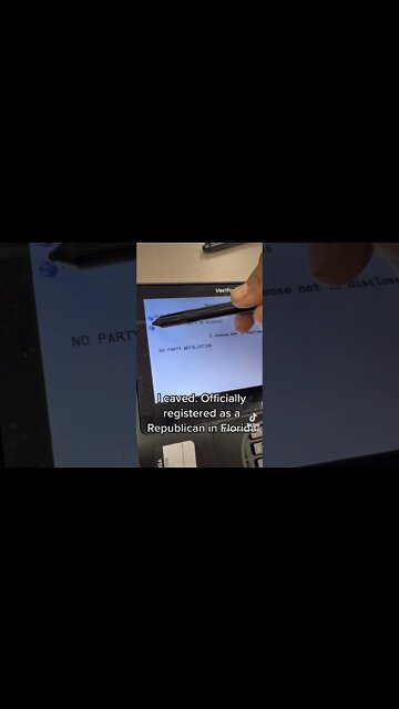 I caved. Officially a registered Republican in Florida