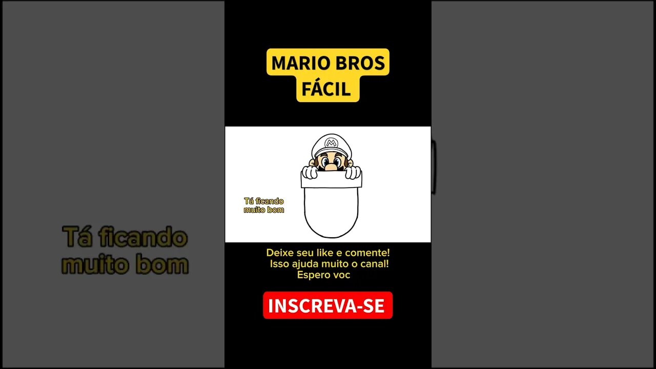 COMO DESENHAR MARIO BROS FÁCIL #mariobros #supermario