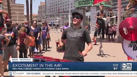 Excitement in the air ahead of Game 1 of NBA Finals