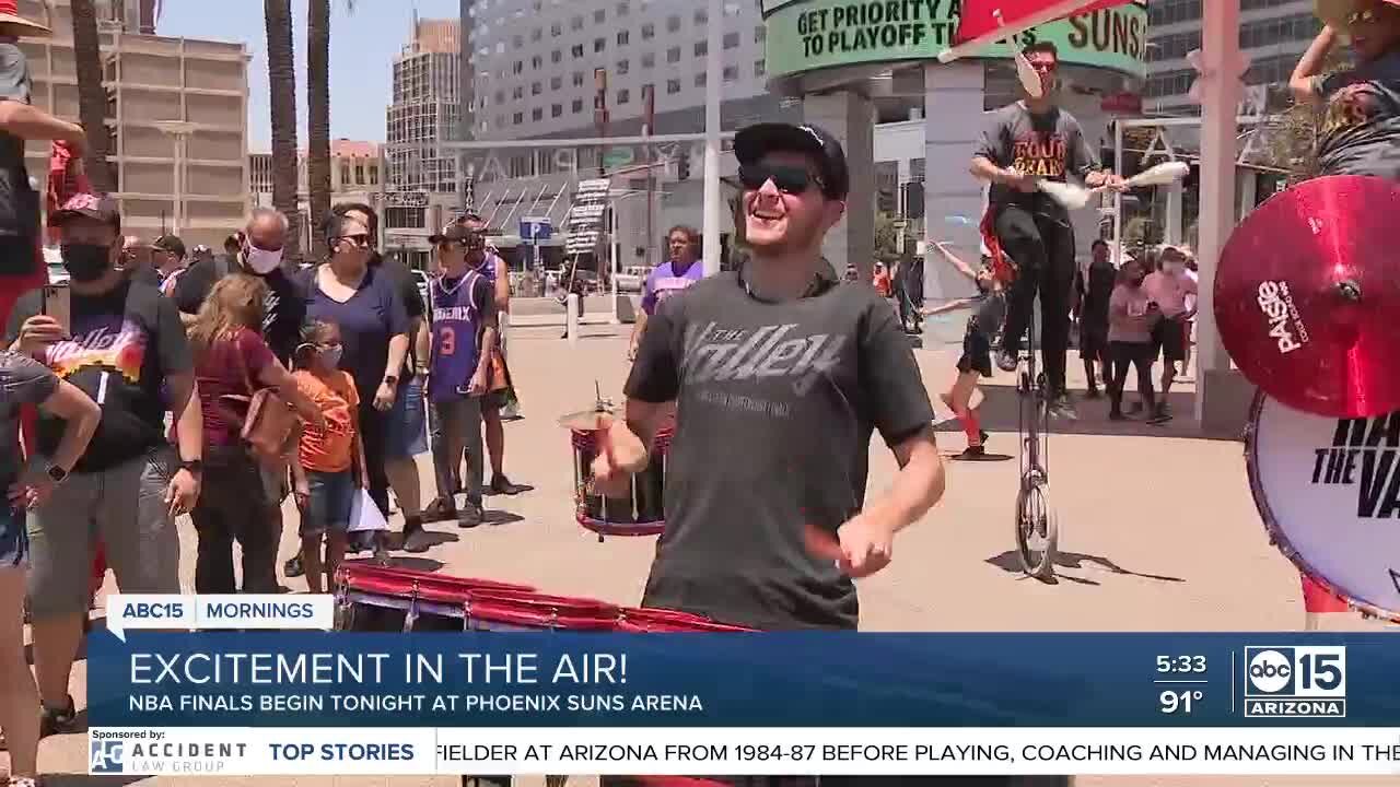 Excitement in the air ahead of Game 1 of NBA Finals