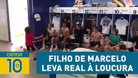 Habilidade do FILHO de Marcelo leva jogadores do Real à loucura