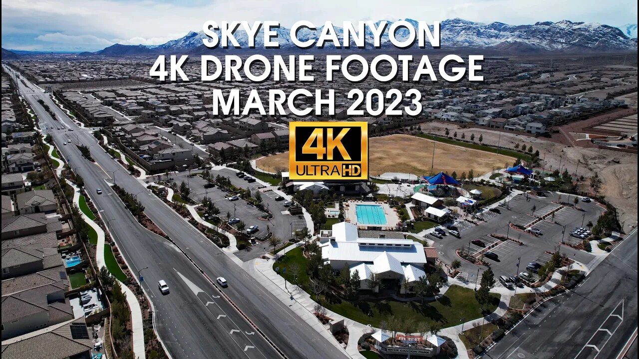Skye Canyon 4K Drone Footage March 2023