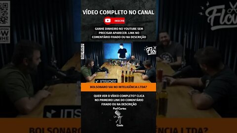 BOLSONARO NO INTELIGÊNCIA LTDA? #shorts #bolsonaro #rogeriovilela #inteligencialtda #segundoturno