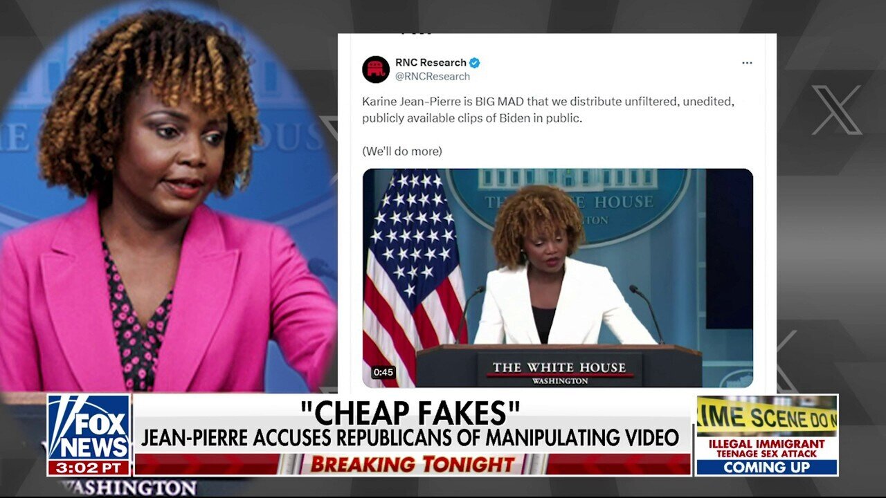 Karine Jean-Pierre Claims Awkward Viral Biden Videos Are 'Cheap Fakes'