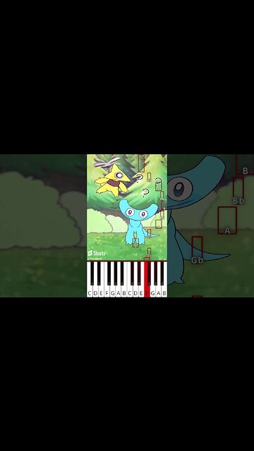 New Friends (@MOYAM) Rainbow Friends 2 Animation - Octave Piano Tutorial