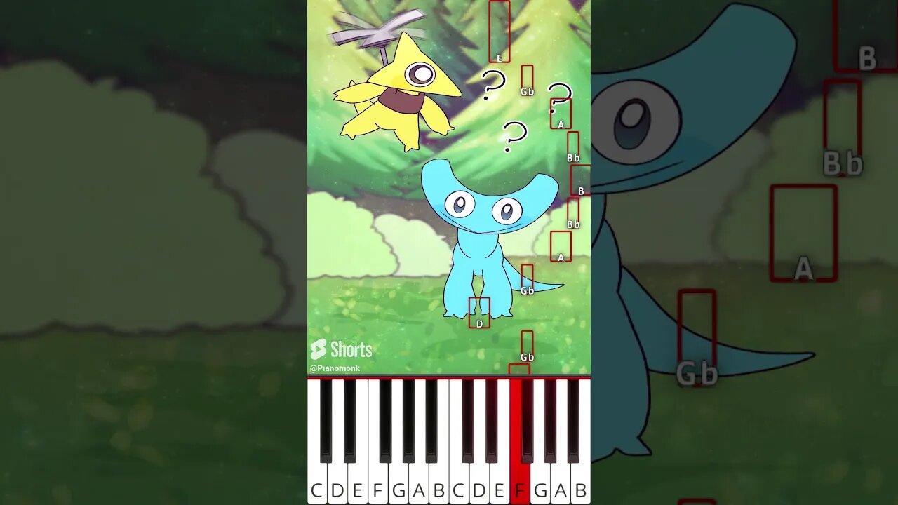 New Friends (@MOYAM) Rainbow Friends 2 Animation - Octave Piano Tutorial