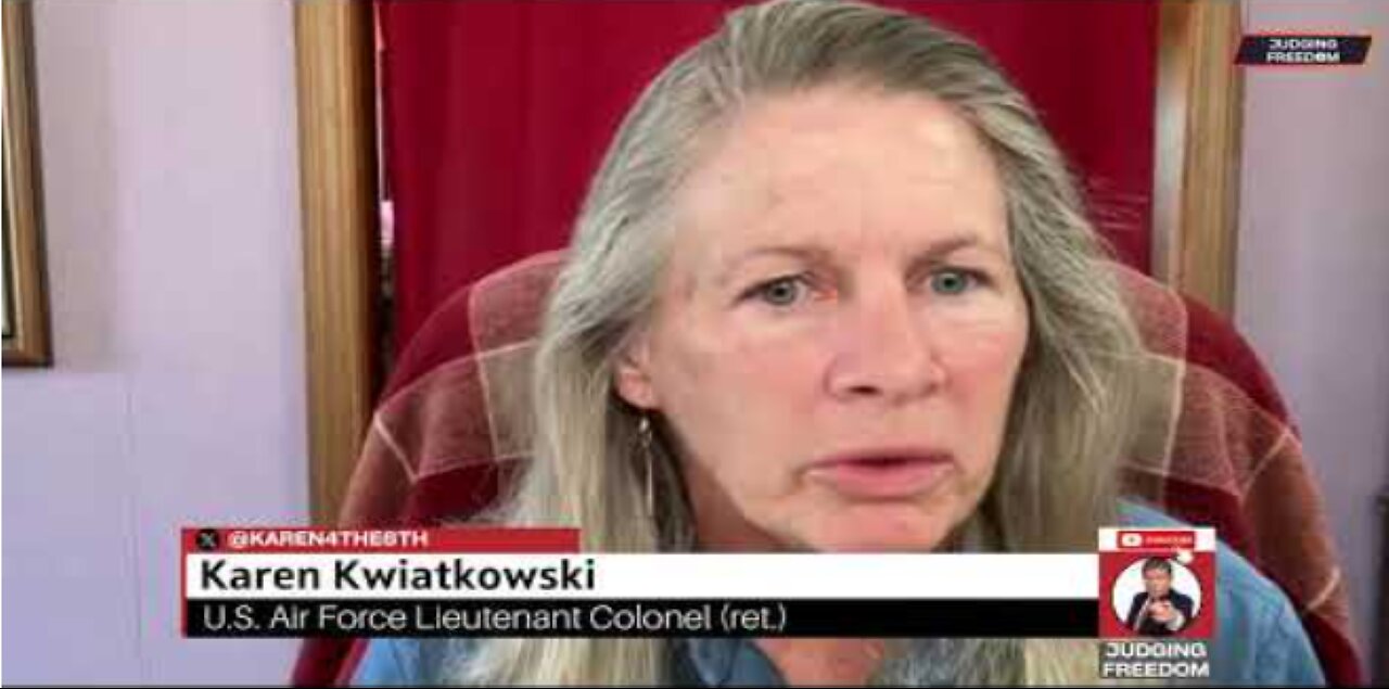 LtCol. Karen Kwiatkowski #Assange is FREE! - Mossad in the Pentagon