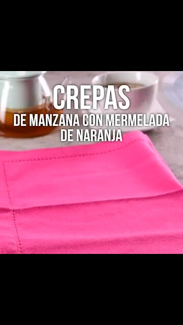 Apple Crepes with Orange Marmalade and Lemon Whipped Cream