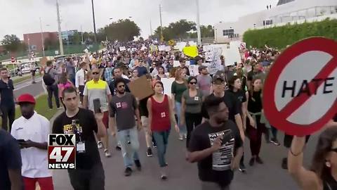 Group tries to stop Spencer's speech