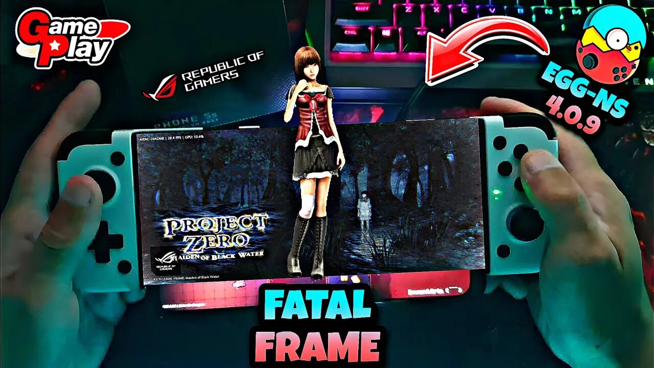 FATAL FRAME: Game play teste no Egg NS 4.0.9 emulador Switch Android: SD888+/8GB