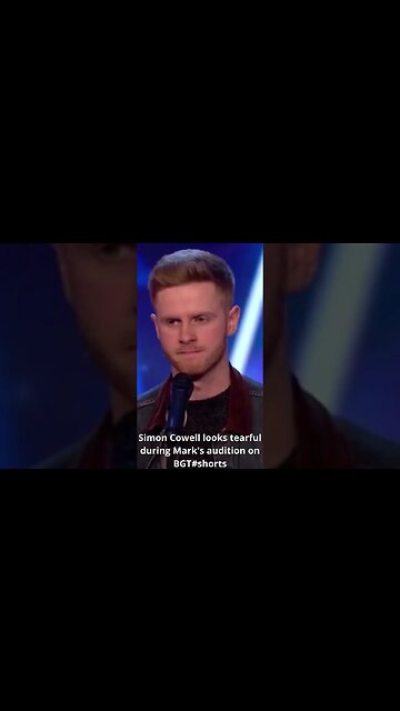 Simon Cowell looks tearful during Mark's audition on BGT #shorts #simoncowell #bgt