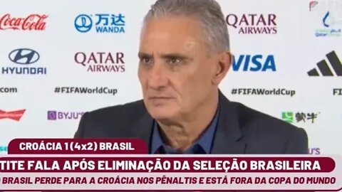 TITE DÁ ENTREVISTA E SE IRRITA COM PERGUNTA DE JORNALISTA