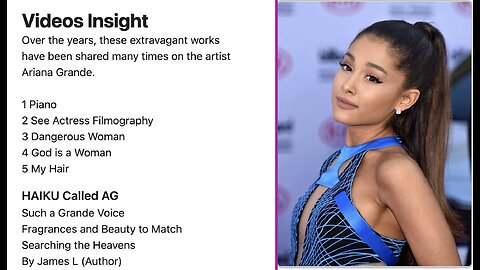 Ariana Grande Gifts in a Fragrance By James PoeArtistry Productions