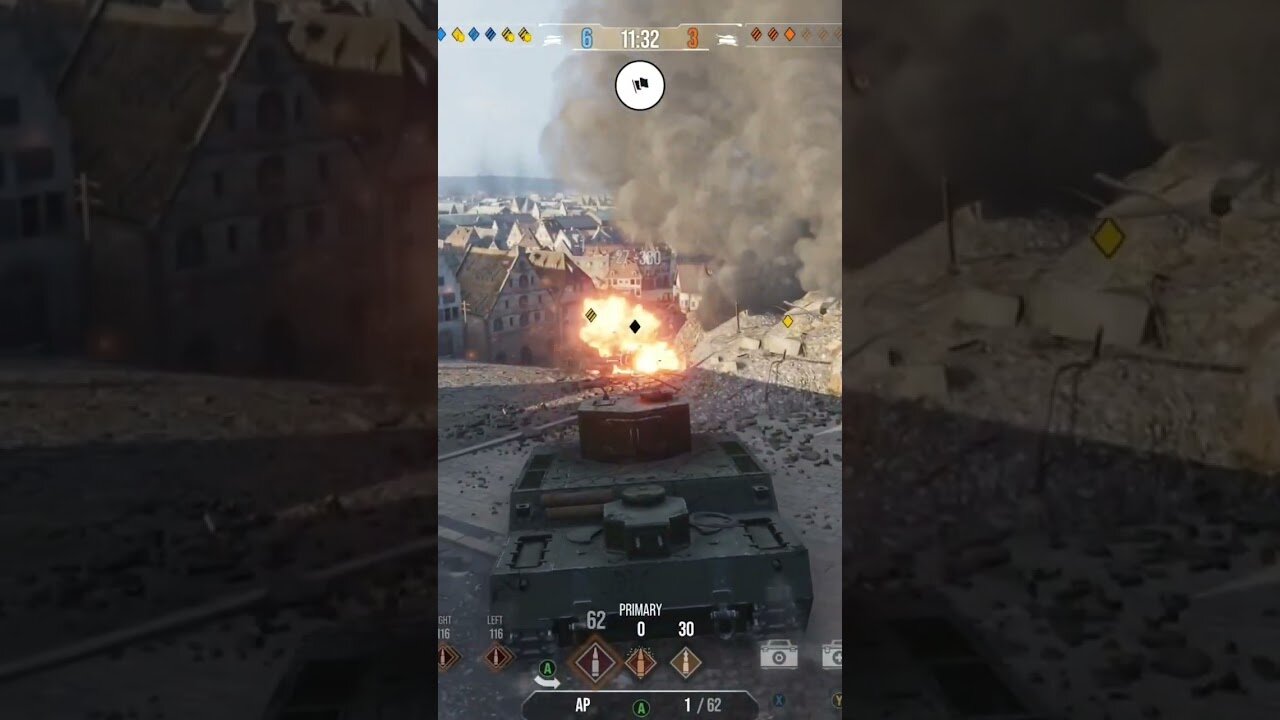 World of Tanks: My friend driving off this ledge and landing on this guy. lol