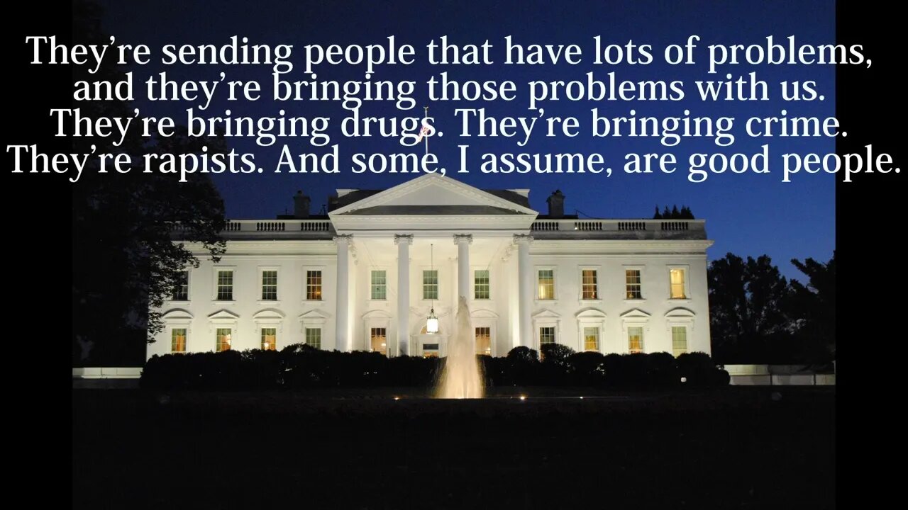 Donald Trump Quotes - They're sending people that have lots of problems...