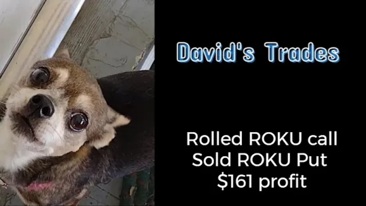 Rolled ROKU call, wrote ROKU put. Received $161.00