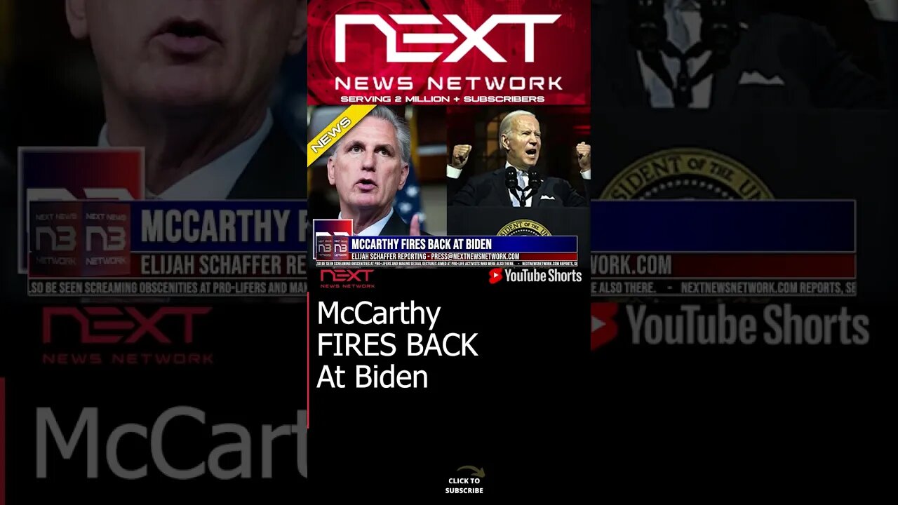 McCarthy FIRES BACK At Biden #shorts