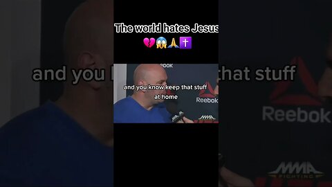 Watch what happens when you talk about Jesus on live TV... Very Rare Dana White L