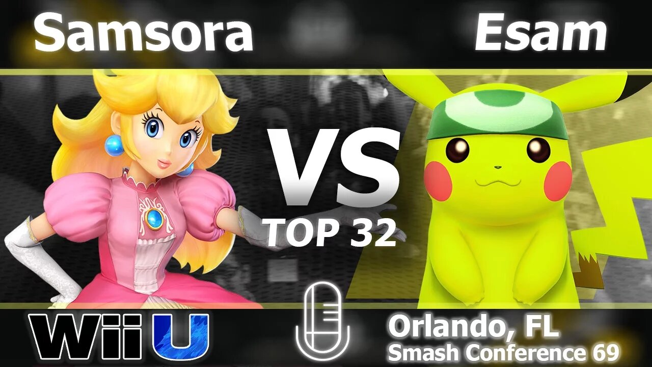 Samsora (Peach) vs. PG|Esam (Pikachu) - Top 32 Smash Wii U - SC:69