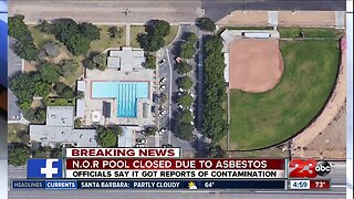 Pool contaminated with asbestos